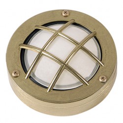 Ορειχάλκινο Φωτιστικό Απλίκα Στρογγυλή Με Πλέγμα G9 IP64 UNIVERSE