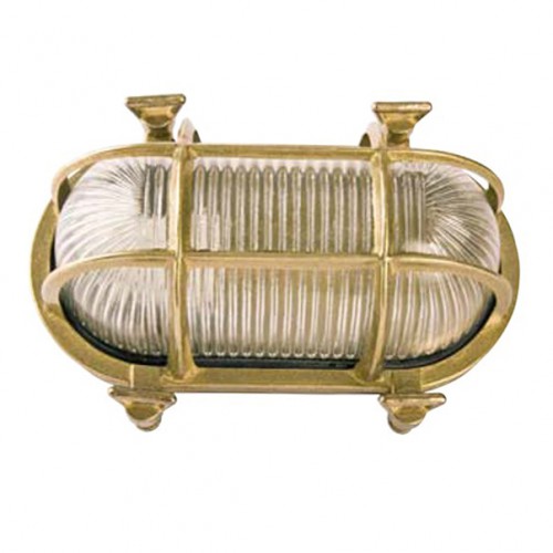 Ορειχάλκινο Φωτιστικό Βιδωτή Με Πέταλουδες Χελώνα Με Πλέγμα E27 60W IP64 UNIVERSE