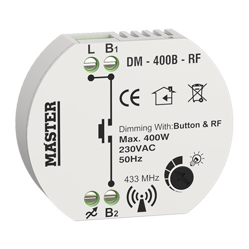MASTER DIMMER KYTIOY 400W LED (ΤΗΛΕΧΕΙΡΙΣΜΟΣ BUTTON & RF) DM-400B-RF