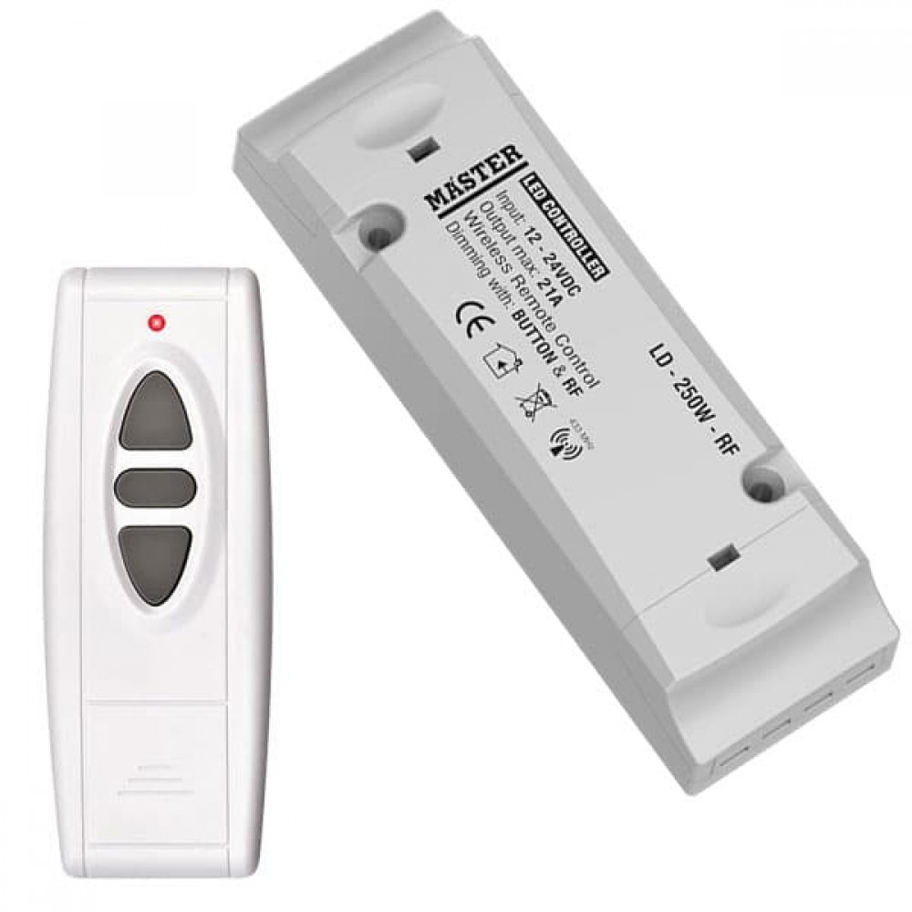 Ασύρματο τηλεχειριστήριο RF 433MHz συμβατό με τα MASTER led controller & dimmer MASTER RF-CTRL