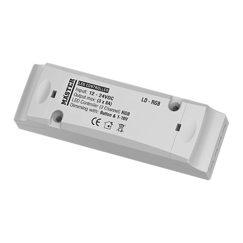 LD-RGB LED CONTROLLER (BUTTON & 1-10V) 3_ Channel RGB