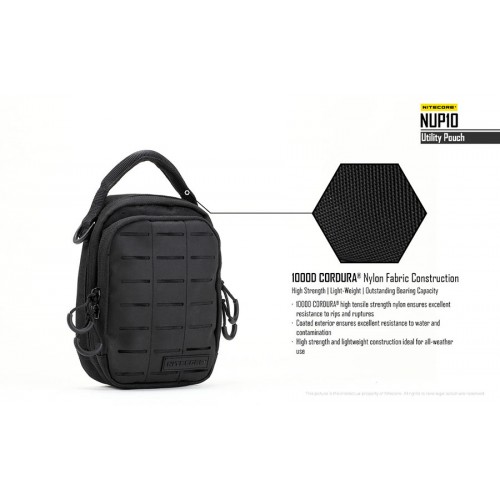 Τσαντάκι Από Nylon CORDURA Nitcore Tactical Pounch NUP10 Nitecore