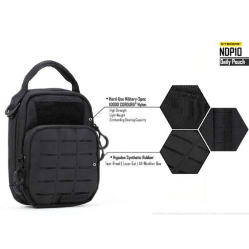 Τσαντάκι Από Nylon CORDURA Nitcore Tactical Pounch NDP10 Nitecore