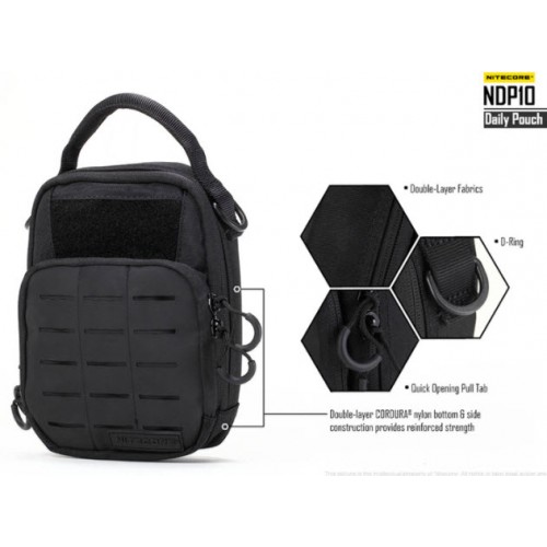 Τσαντάκι Από Nylon CORDURA Nitcore Tactical Pounch NDP10 Nitecore