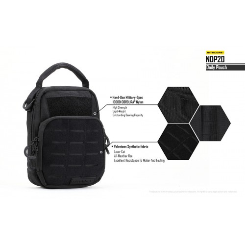 Τσαντάκι Από Nylon CORDURA Nitcore Tactical Pounch NDP20 Nitecore