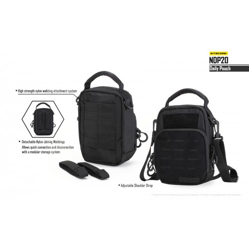 Τσαντάκι Από Nylon CORDURA Nitcore Tactical Pounch NDP20 Nitecore