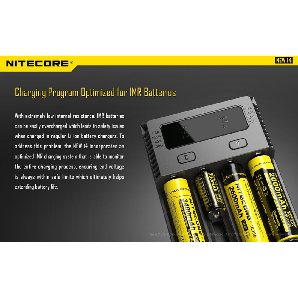 ΦΟΡΤΙΣΤΗΣ NITECORE NEWi4, Τεσσάρων Θέσεων