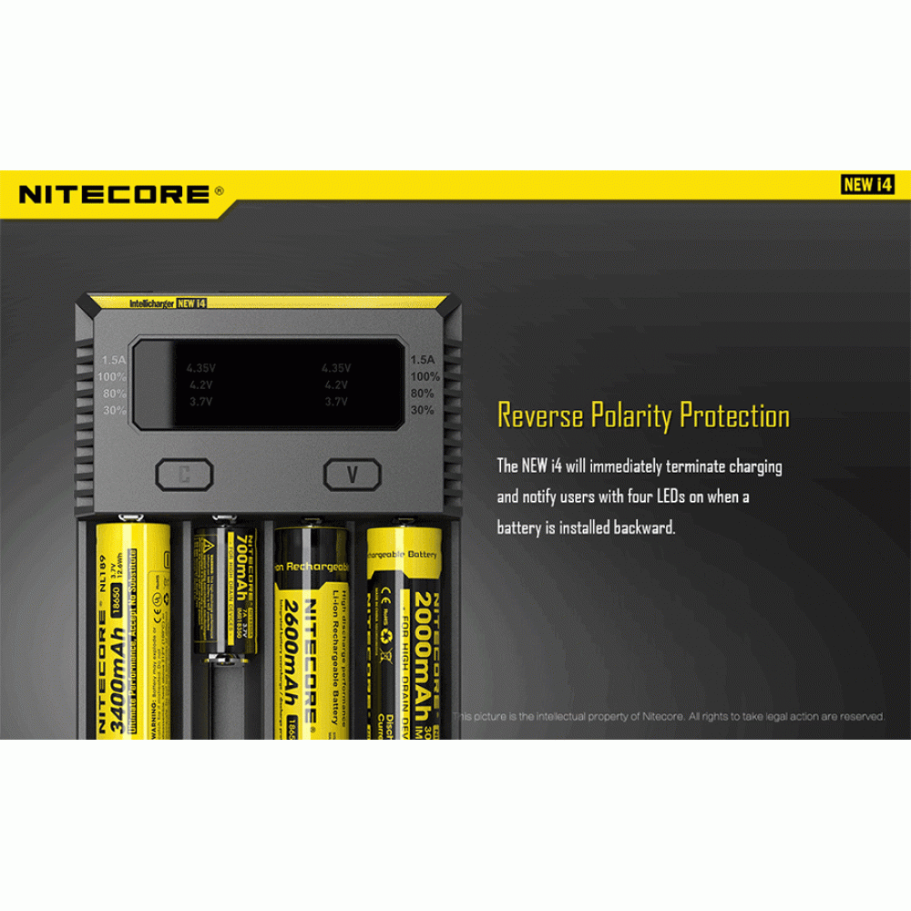 ΦΟΡΤΙΣΤΗΣ NITECORE NEWi4, Τεσσάρων Θέσεων