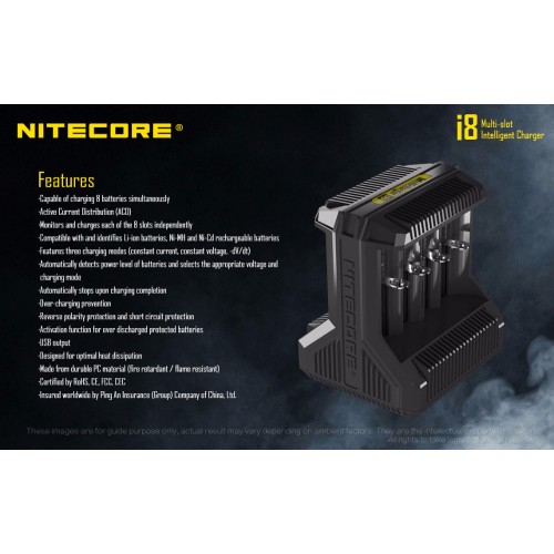 ΦΟΡΤΙΣΤΗΣ i8, Οχτώ Θέσεων NITECORE