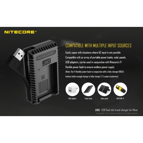 Φορτιστής NITECORE UNK1 για NIKON