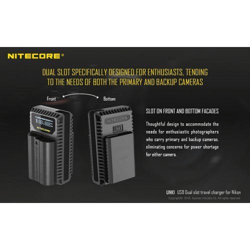 Φορτιστής NITECORE UNK1 για NIKON