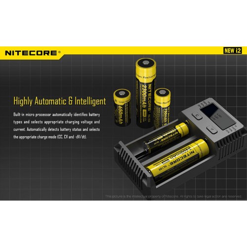 Φορτιστής NITECORE i2EU, Δύο Θέσεων New