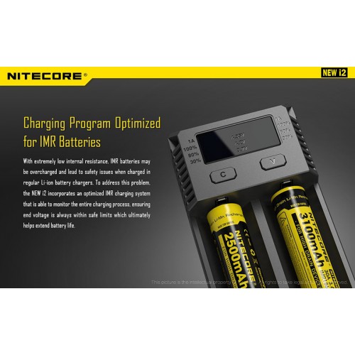 Φορτιστής NITECORE i2EU, Δύο Θέσεων New