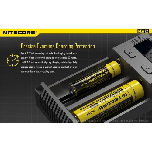 Φορτιστής NITECORE i2EU, Δύο Θέσεων New