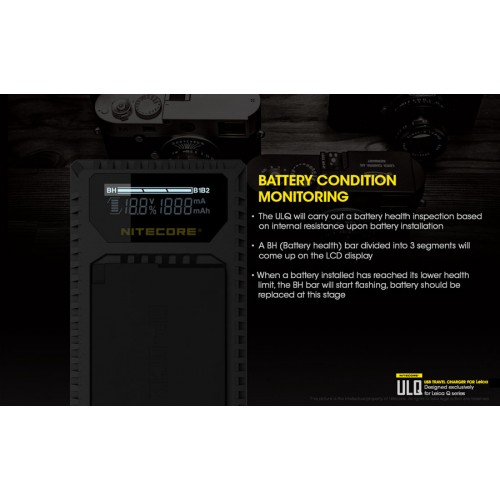 Φορτιστής NITECORE ULQ για Leica